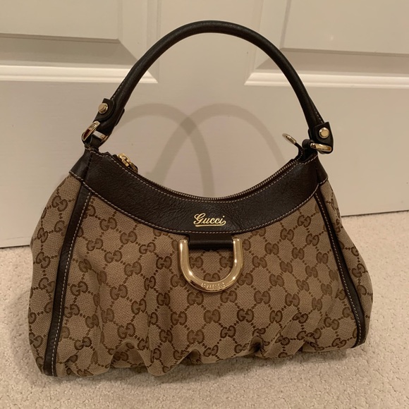 Authentic Gucci monogrammed hobo bag - Picture 1 of 3